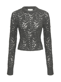 Sportmax Джемпер ажурный из смесовой шерсти