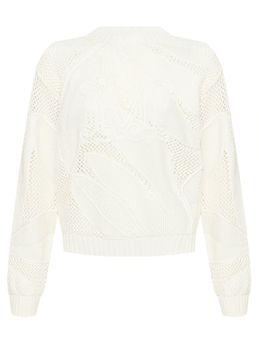 Max Mara Фактурный джемпер из хлопка