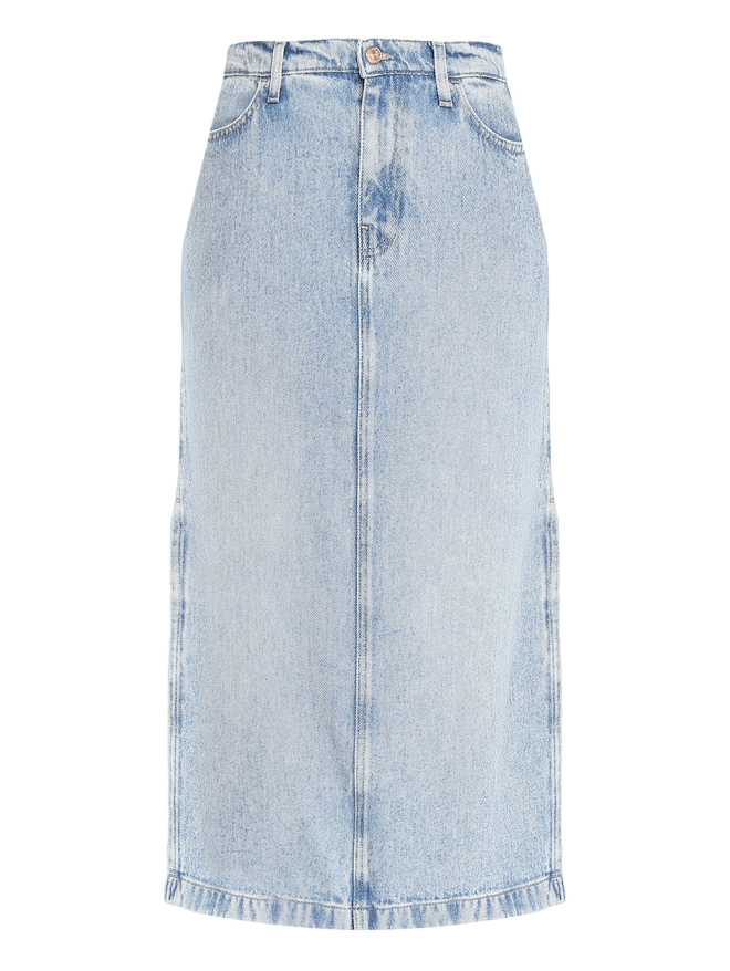 7 For All Mankind Джинсовая юбка из лиоцелла