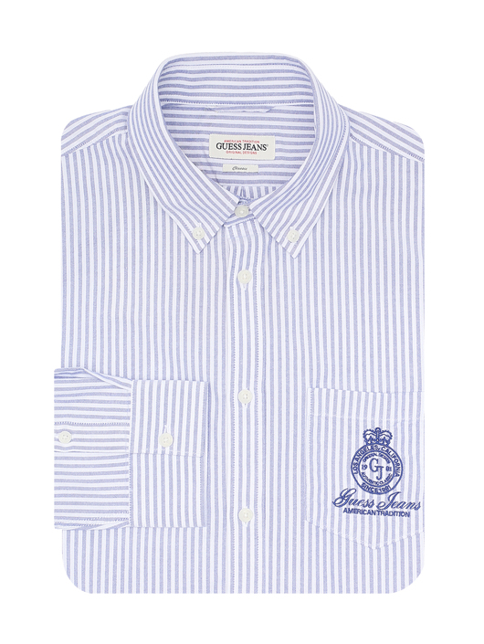 Guess Рубашка из хлопка в полоску
