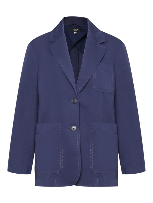 Weekend Max Mara Свободный жакет из хлопка и льна