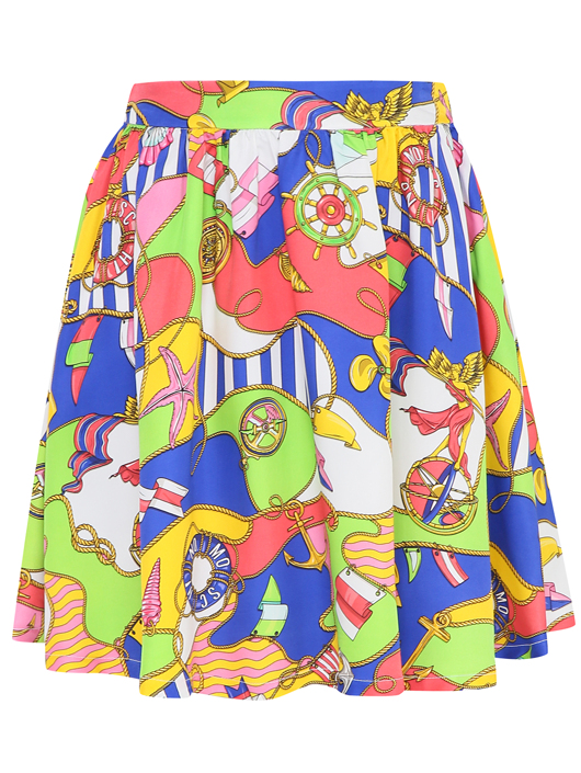 Moschino Юбка из вискозы с узором