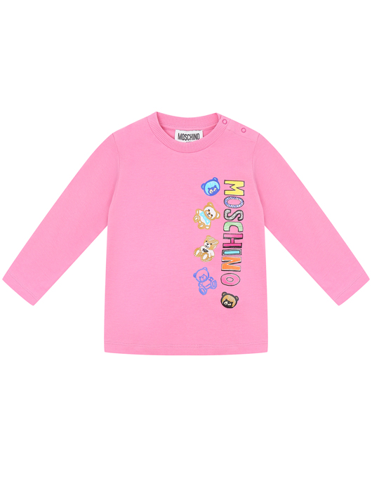 Moschino Лонгслив из хлопка с длинным рукавом