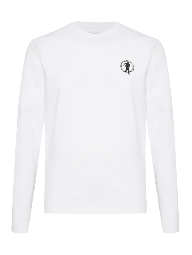 Bikkembergs Лонгслив из хлопка с круглым вырезом