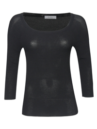 Max Mara Джемпер в рубчик с рукавами 3/4