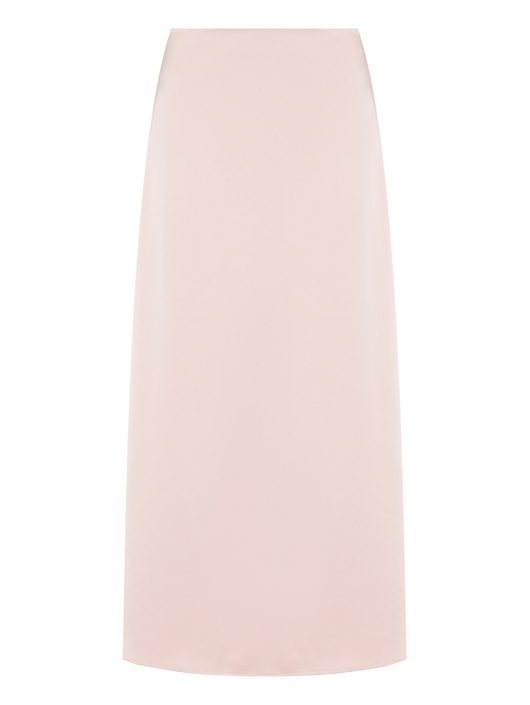 Weekend Max Mara Атласная юбка-миди с разрезом