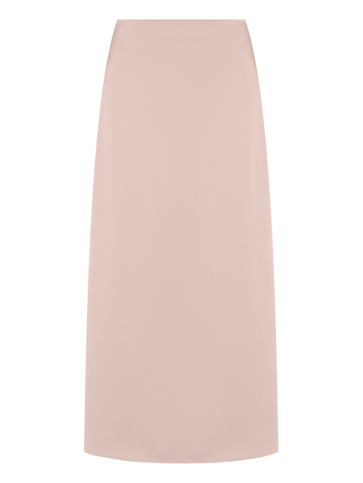 Weekend Max Mara Атласная юбка-миди с разрезом