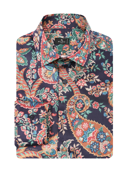 Etro Рубашка из хлопка с узором
