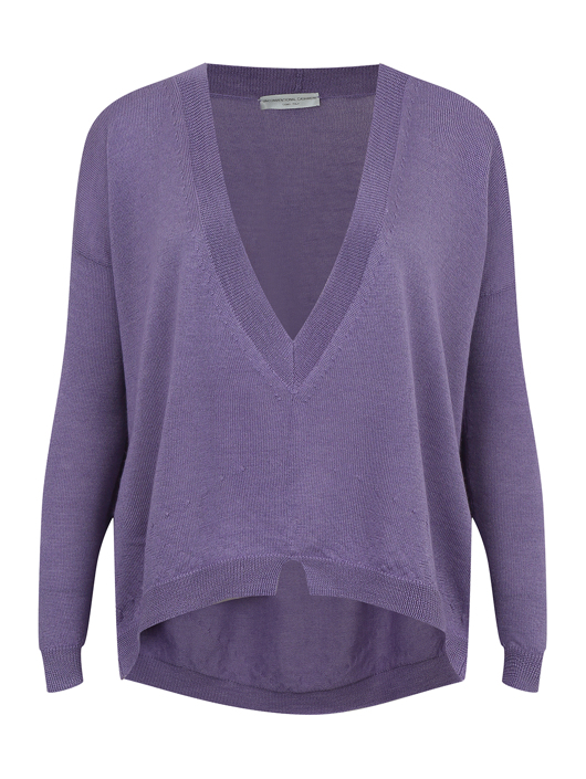 UNCONVENTIONAL CASHMERE Джемпер свободного кроя из кашемира и шелка