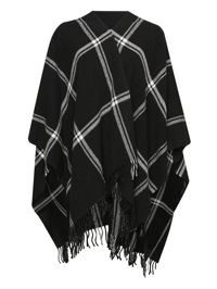 Weekend Max Mara Пончо из шерсти в клетку