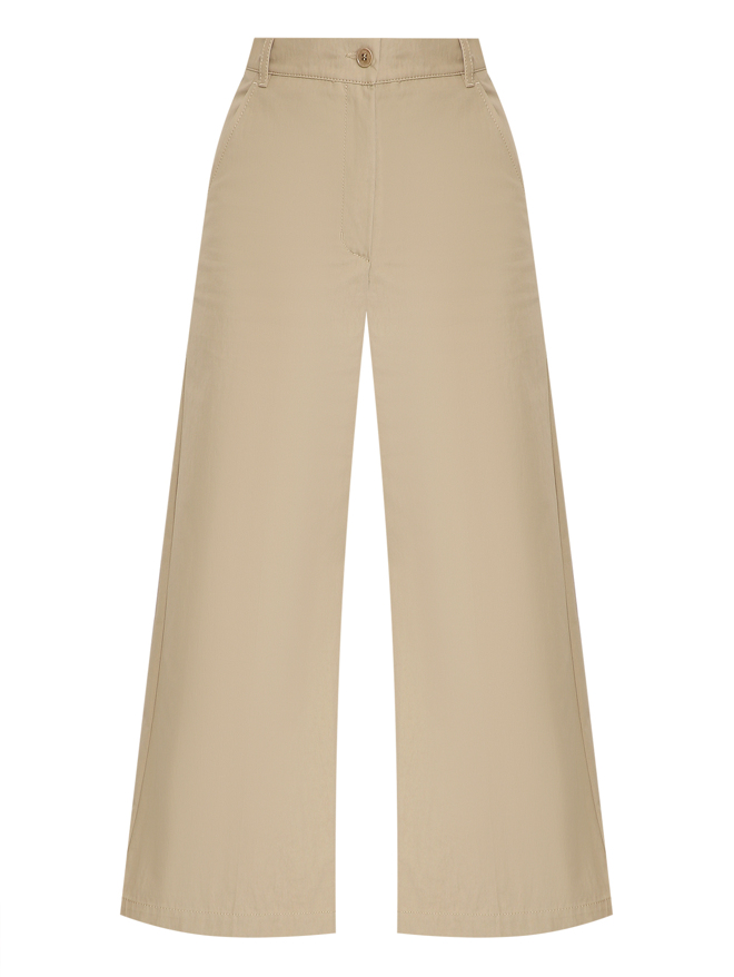 Weekend Max Mara Брюки из хлопка широкого фасона