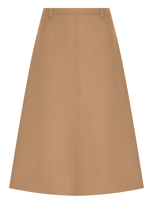 Max Mara Юбка-трапеция из шерсти
