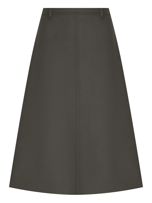 Max Mara Юбка-трапеция из шерсти