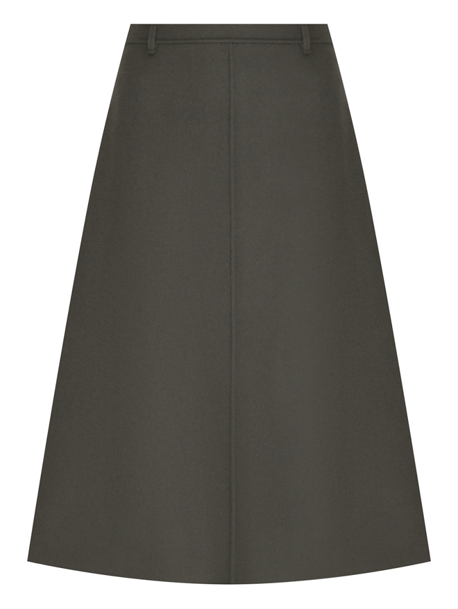 Max Mara Юбка-трапеция из шерсти
