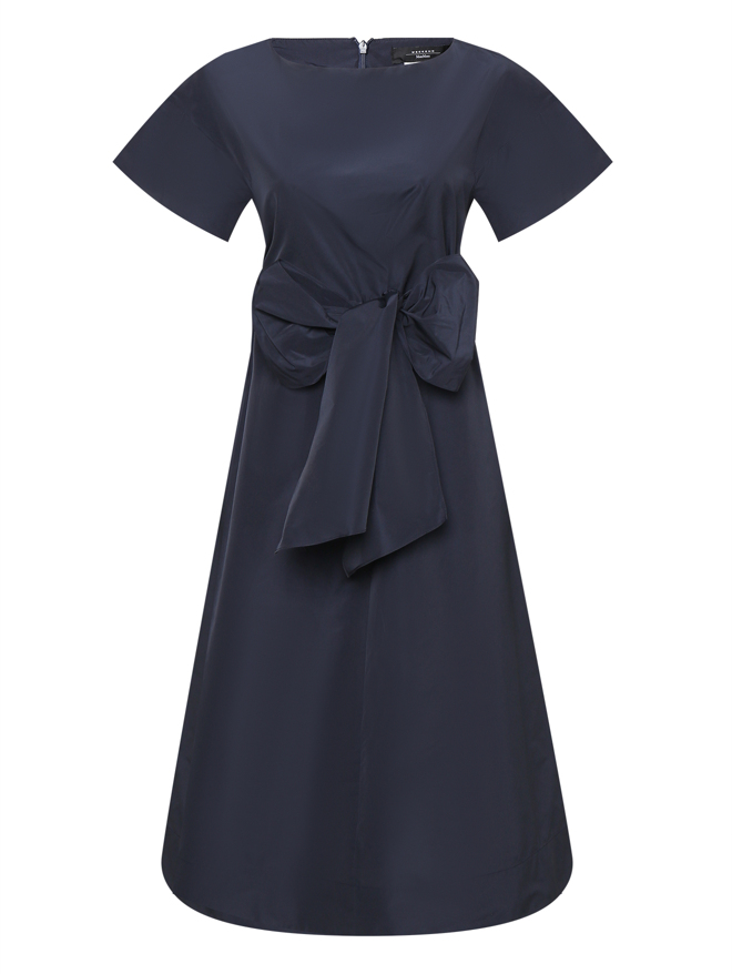 Weekend Max Mara Однотонное платье с коротким рукавом