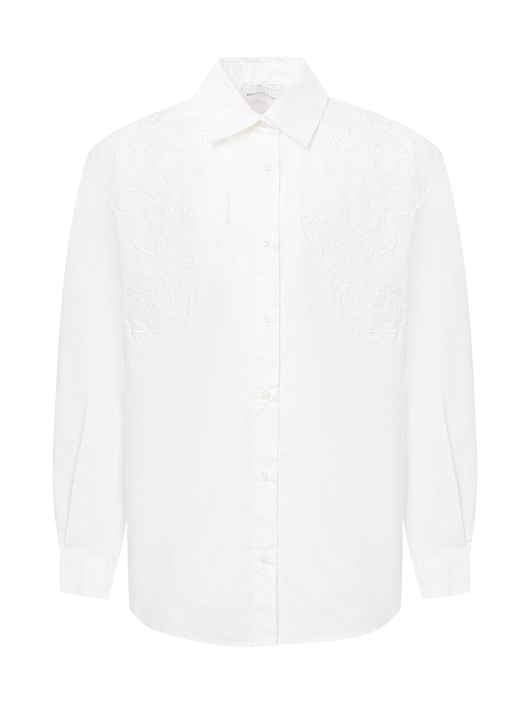 Ermanno Scervino Junior Блуза из хлопка свободного кроя