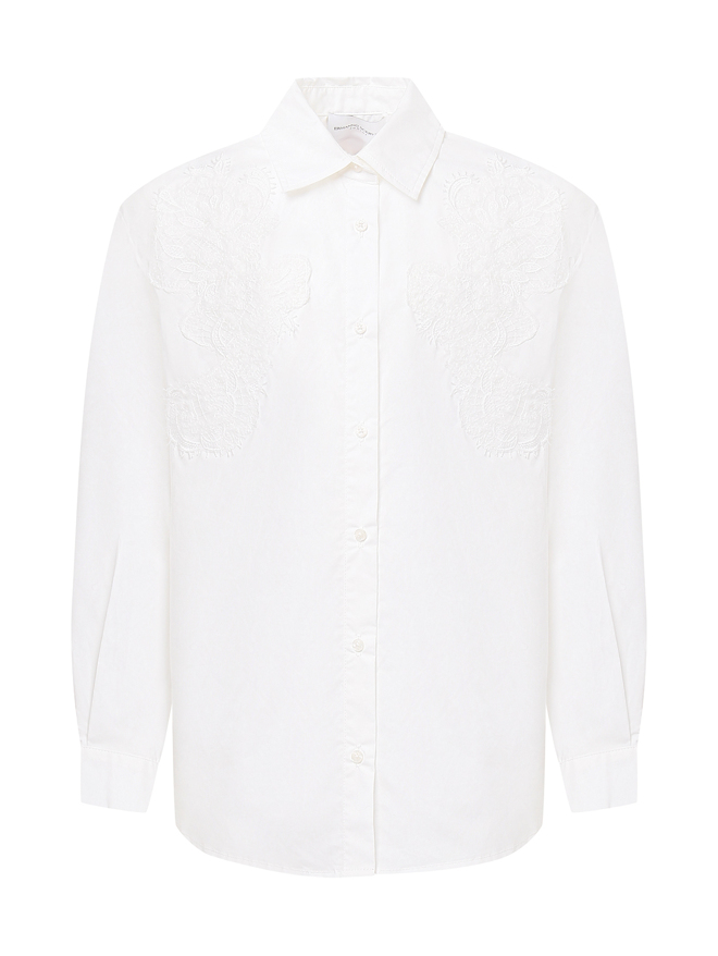 Ermanno Scervino Junior Блуза из хлопка свободного кроя