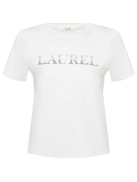 Laurel Футболка из хлопка с логотипом