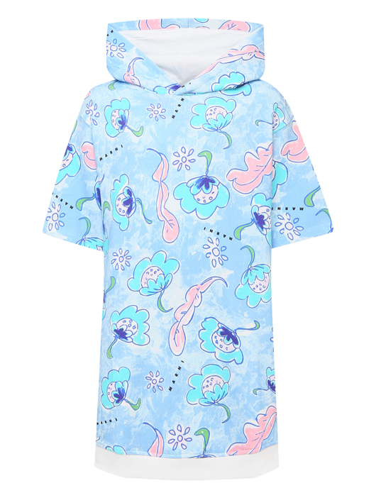 Marni Трикотажное платье с капюшоном