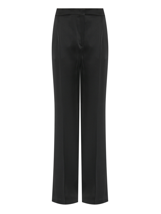 Alberta Ferretti Атласные брюки прямого кроя