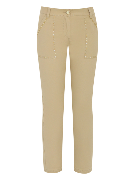 Ermanno Scervino Junior Брюки из хлопка с декором