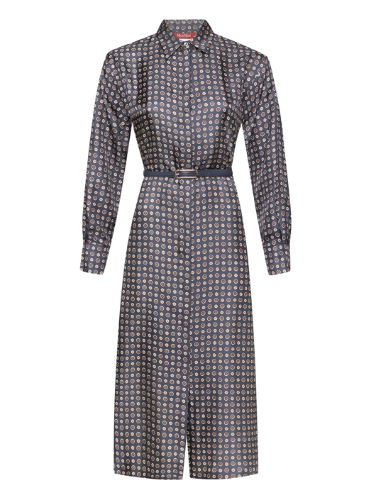 Max Mara Платье из шелка с узором
