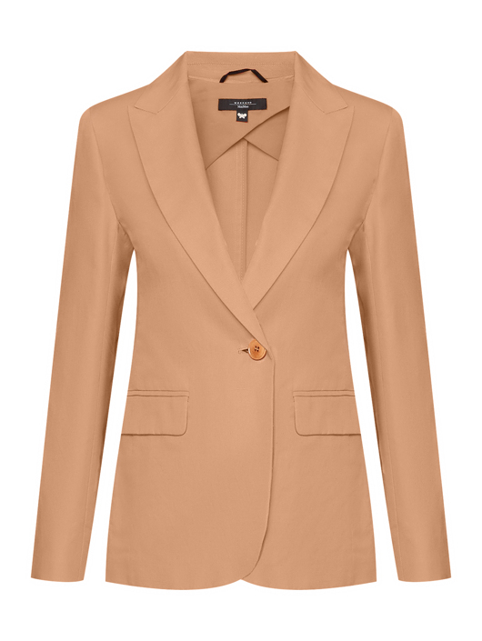 Weekend Max Mara Жакет без подкладки из хлопка и льна