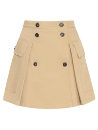 Weekend Max Mara Юбка-мини из хлопка с карманами