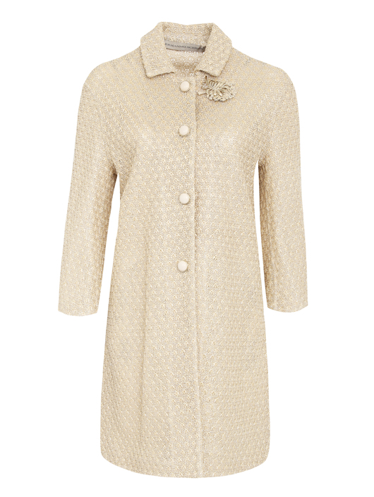 Ermanno Scervino Пальто из фактурной ткани
