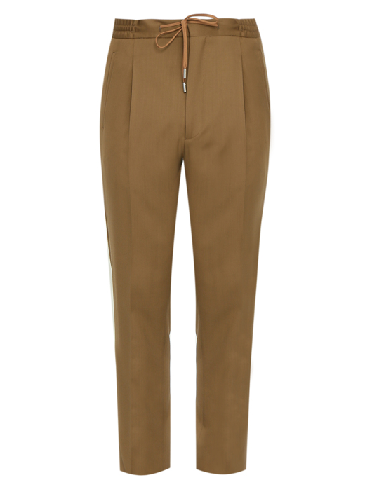 LARDINI Брюки из шерсти зауженного кроя