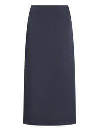 Weekend Max Mara Атласная юбка-миди с разрезом