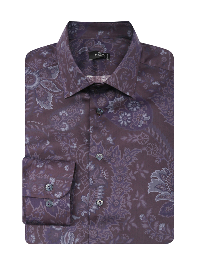 Etro Рубашка из хлопка с узором