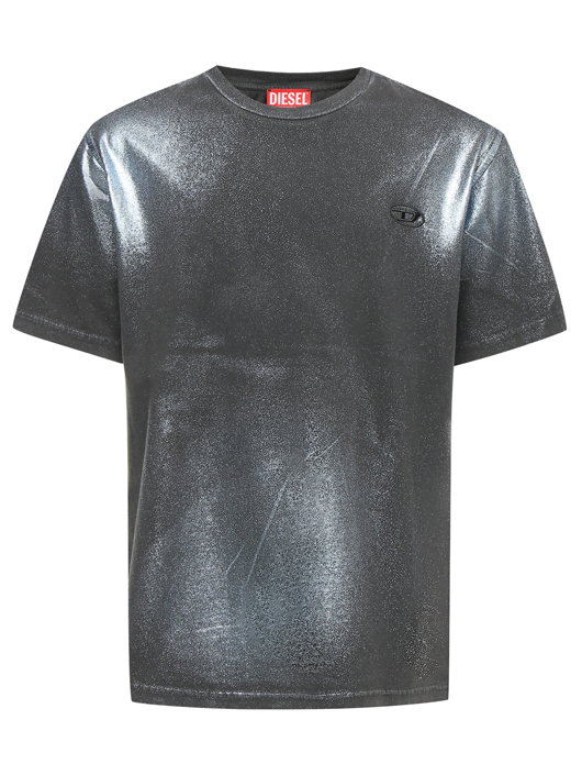 Diesel Футболка из хлопка с блестками