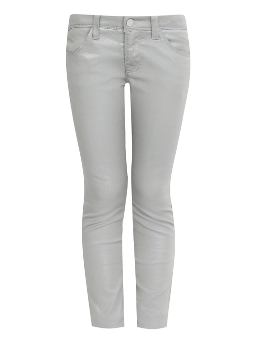Armani Junior Брюки прямого кроя с блеском