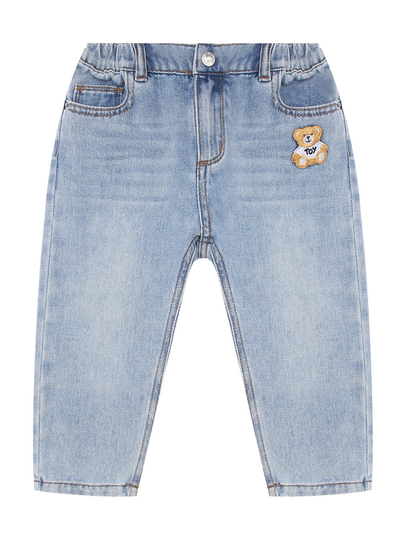 Moschino Джинсы из хлопка с аппликацией
