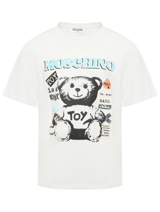 Moschino Футболка из хлопка с принтом