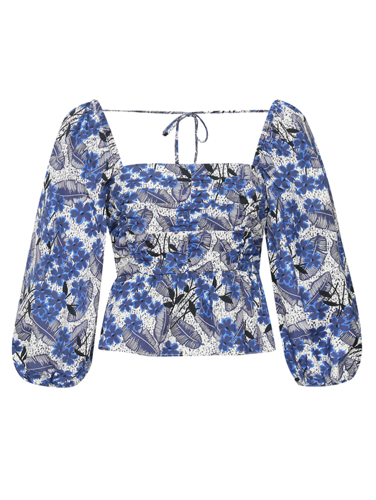 Weekend Max Mara Блуза из хлопка с цветочным узором