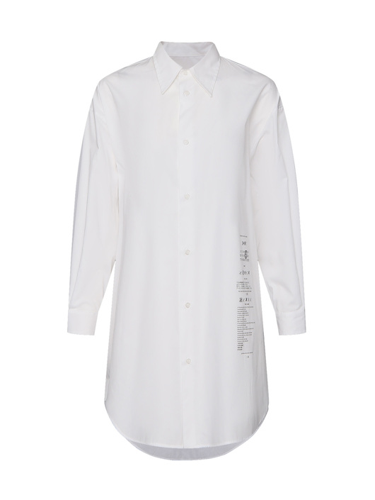 MM6 Платье-рубашка из хлопка