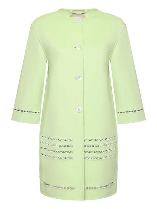 Ermanno Scervino Пальто из шерсти с декоративной отделкой