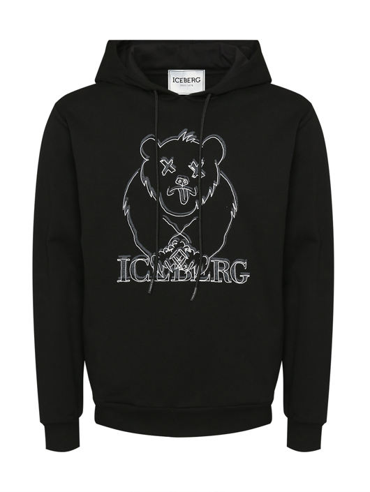 Iceberg Толстовка с вышивкой и капюшоном