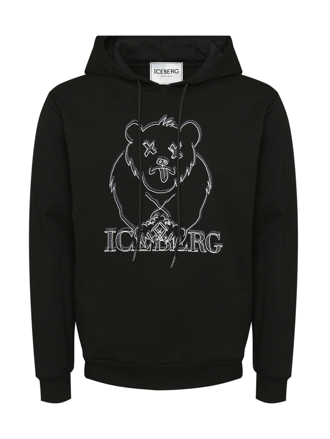 Iceberg Толстовка с вышивкой и капюшоном