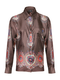 Etro Блуза из шелка с узором