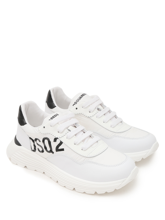 Dsquared2 Комбинированные кроссовки из кожи