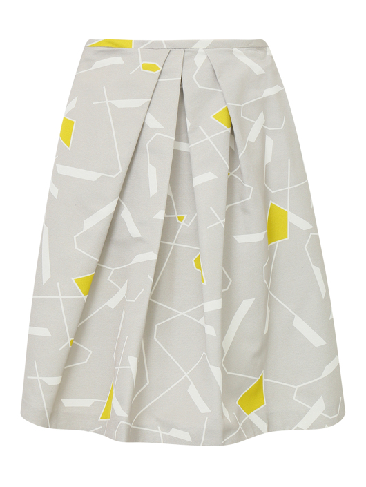 Jil Sander Navy Юбка-рапеция с узором