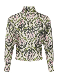 Weekend Max Mara Блуза из шелка с узором