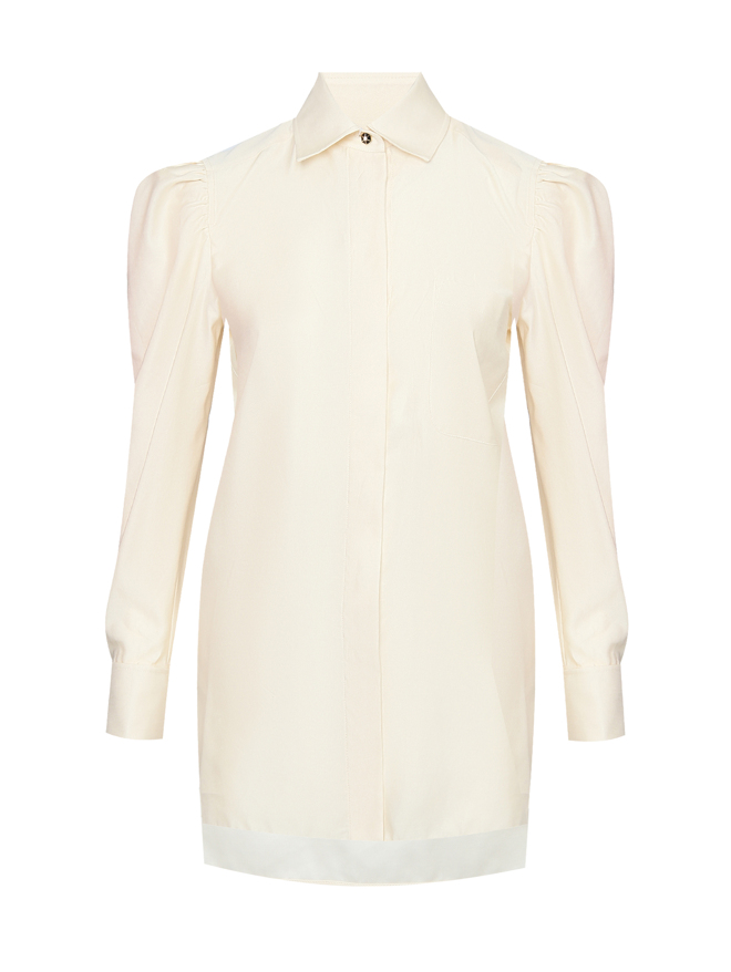 Max Mara Однотонная рубашка из хлопка