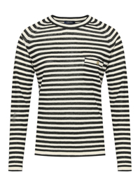 Max Mara Джемпер из льна в полоску
