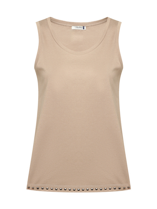 Max Mara Топ с круглым вырезом