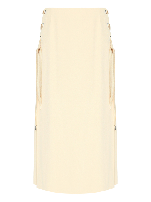 Alberta Ferretti Однотонная юбка со шнуровкой