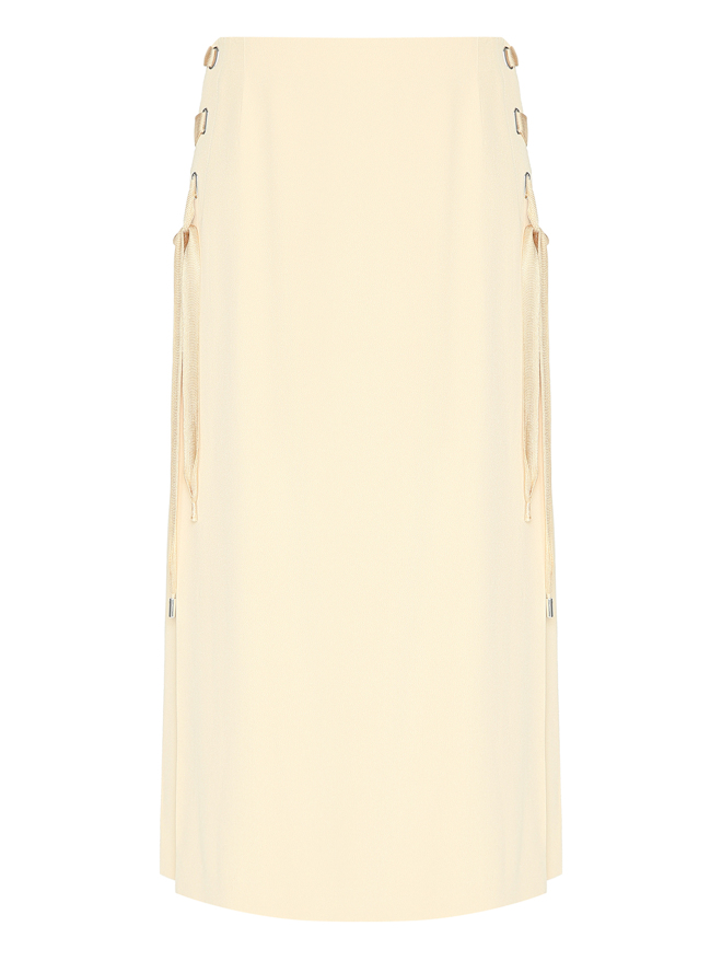 Alberta Ferretti Однотонная юбка со шнуровкой